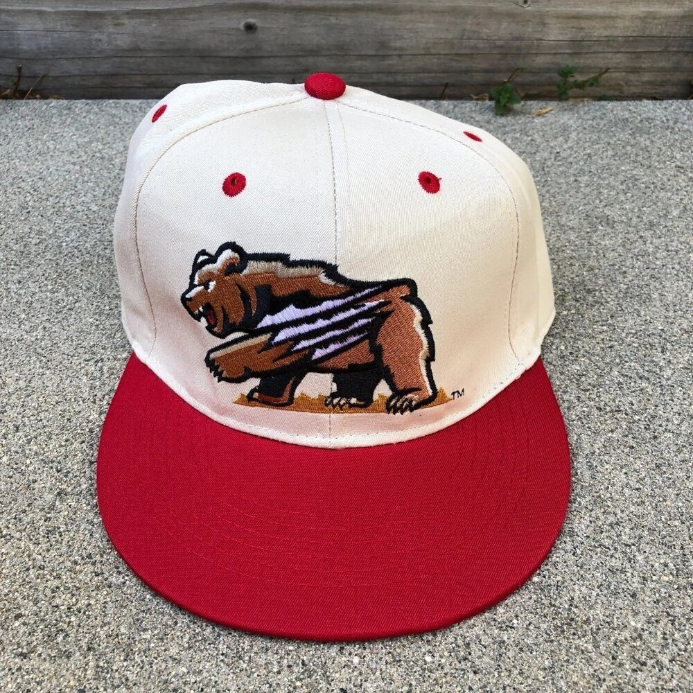FRESNO GRIZZLIES Minor League Baseball Snapback Hat Men's MiLB Beige Cap Adjust‌